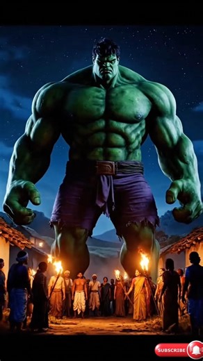 Hulk Saves an Indian Village 😱 | Alien Attack Part 1| AI Cinematic #Hulk #shorts