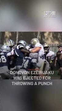 At least six explosive fights broke out at a Cowboys joint practice with the New Orleans Saints.