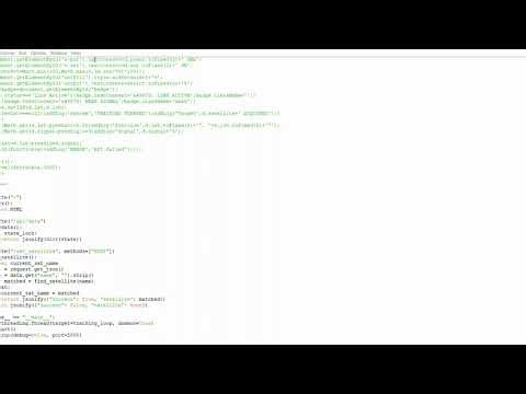 Real-Time Satellite Tracking System Using Python & Flask