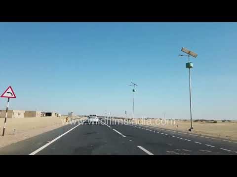 Road trip across Rajasthan with clear sky and smooth highways