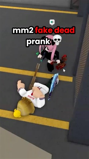 FAKE DEAD TROLL IN MM2 🥀💀