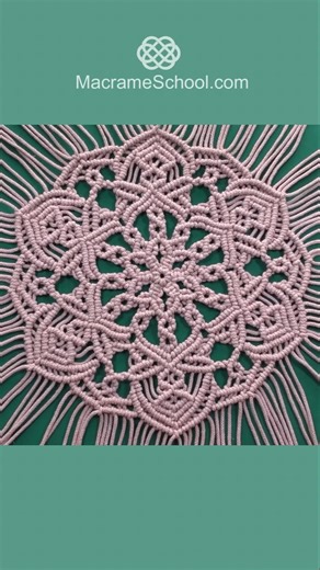 DIY Macrame Mandala Pillow #macrame