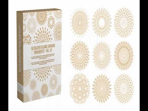 50 Golden Islamic Arabania Ornaments