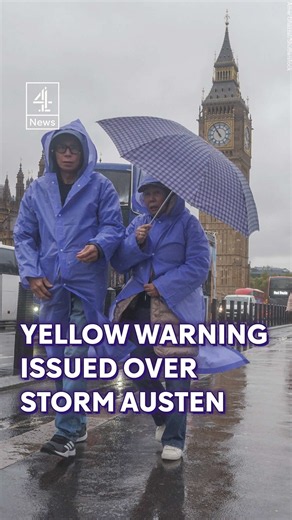 The Met Office has issued a yellow weather warning for wind across England and Wales, as Storm Austen left thousands of homes in Wales and the South West without power. The powerful winds have caused widespread disruption, including school closures, blocked roads and disrupted flights. A new 'danger to life' warning has also been issued as Storm Boelo heads for Scotland and other parts of the north over the weekend. #StormAusten #Weather #England #UK #C4News