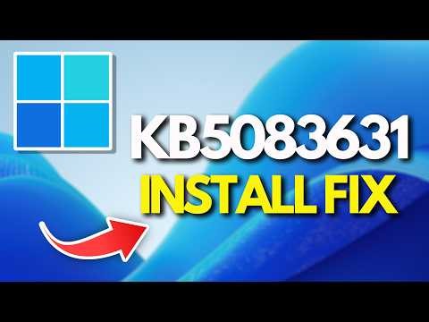 KB5083631 Update Not Installing Error 0x800f0982/0x800f0900/0x8024200d In Windows 11 FIX