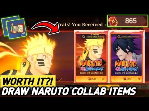 26 TOKENS IS ENOUGH?! DRAW MLBB X NARUTO LOADING SCREEN - MLBB
