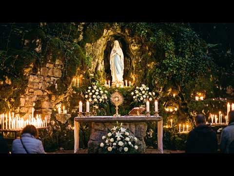 🔴 LIVE Lourdes Rosary & Holy Adoration 🕊️ Prayer to Our Lady for Healing, Hope & Peace