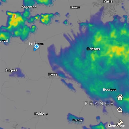 The next hour’s weather radar