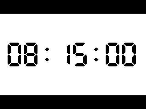8 Hour 15 Minutes Timer | White Screen With Silent Focus | NX