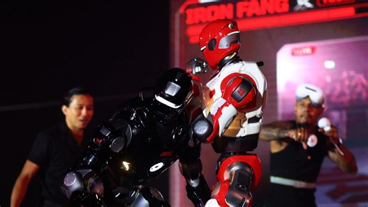 Chinese robots square off in unique human-controlled humanoid fighting tournament in Singapore