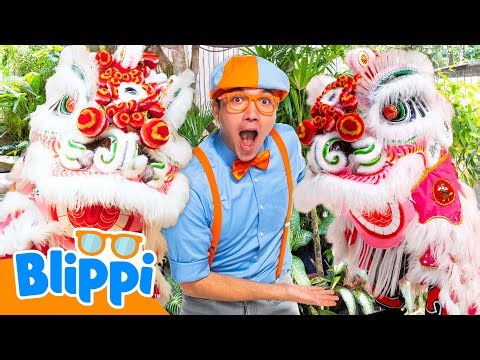 Learning to Lion Dance! 🦁🥁 Can Blippi Learn the Moves? Exploring Asian Culture