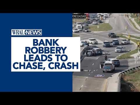 Wells Fargo robbery led to chase, crash; suspect in hospital, police say