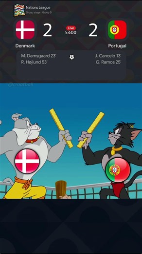Denmark 2 4 Portugal | Highlights