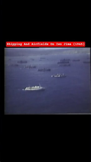 Airfields And Auxiliary Shipping On Iwo Jima (1945) #iwojima #iwojimaclips #usmarines