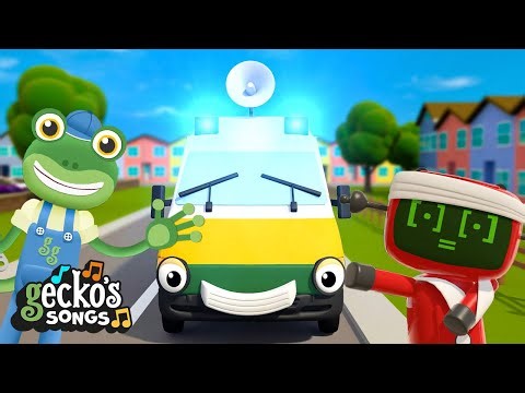 Ambulance Rescue Song! 🚑🚨 | Gecko's Songs 🎶 | Cartoons For Kids | Toddler Fun Learning