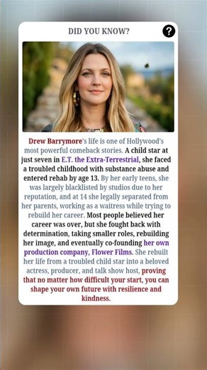 Drew Barrymore’s Incredible Journey