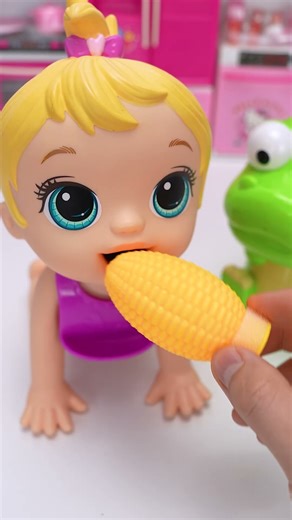 Satisfying Miniemouse and Pororo Eat Corn Set Toys | ASMR Unboxing with Bonnie