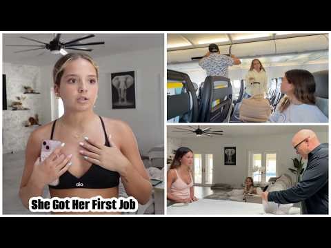 She Got Her First JOB .. The Sweetest Surprise ( ON OUR WAY HOME ) | VLOG#2215