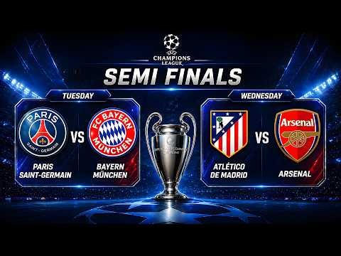 Champions League Semi-Final Predictions | PSG vs Bayern Munich & Atl. Madrid vs Arsenal (1st Leg) 🎯