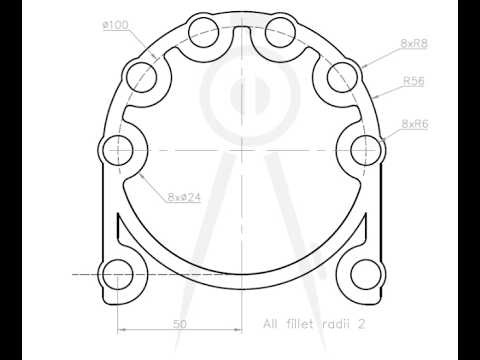 AutoCAD 2D Drawing Tutorial for Beginners -20 | Step-by-Step Practice