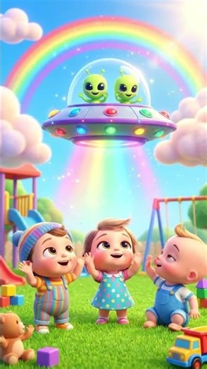 👽🌈 Kids Meet Alien Friends! Fun UFO Adventure for Kids 🚀✨