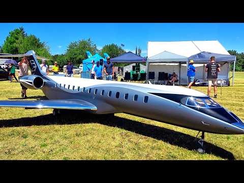 150KG WORLDS LARGEST RC BOMBARDIER GLOBAL 7500 RC PLANE DEMONSTRATION FLIGHT