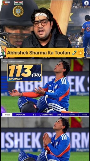 Abhishek Sharma 113(38)🔥😱 IND vs NZ 💥 | #cricketlover #cricketshorts #teamindia #abhisheksharma