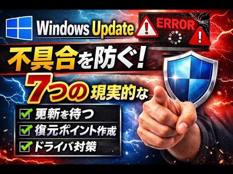 Windows Updateの不具合を防ぐ7つの現実的な防御策