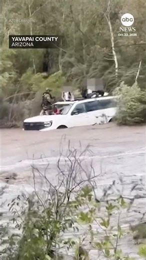 Arizona rangers rescue four people stranded during flash flood