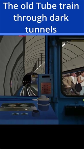 Old Victoria Line - Train in OpenBVE 🚇 #Shorts