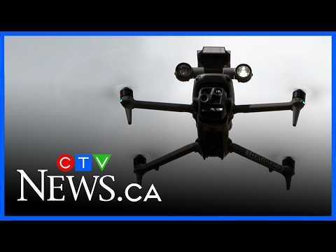 Search and rescue drones equipped with thermal cameras help save hiker