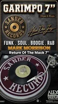 MARK MORRISON - RETURN OF THE MACK 7'' R&B / FUNK / SOUL / HIP-HOP / NEO SOUL #raregrooves #oldies