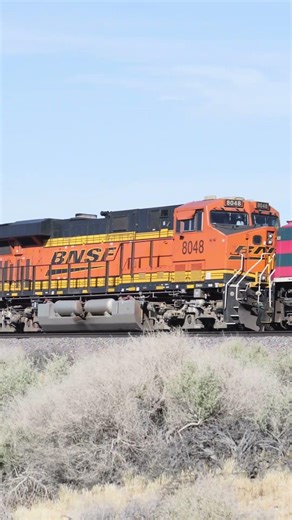 TRAIN SHORTS #01499 / EB BNSF 9168 STACK TRAIN MP 10.6 CAJON SUB 4-6-2026 #railtrack #trains #bnsf