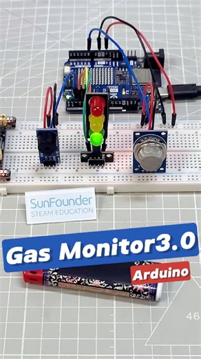 Red Alert! Building a Fire Alarm with Arduino 🚨#ArduinoProjects #SmokeDetector #DIYFireAlarm #MQ2Sensor #HomeSafety | SunFounder OpenSource