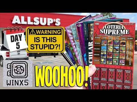 Woohoo! Day 5 "Is This Stupid?!" $100 Lottery Tickets