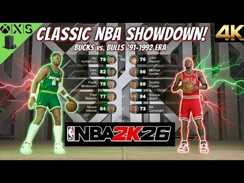 NBA 2K26 🐐 | Chicago Bulls vs Milwaukee Bucks (1991–92) | Jordan Era Classic 🔥