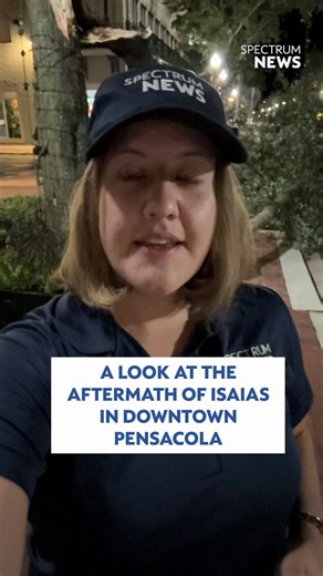 Isaias made landfall as a Category 2 hurricane near Destin, Florida around 9:30 Friday night. Local and state authorities are telling people to stay in their homes and off the roads. Spectrum News reporter Sarah Winkelmann has the current scenes from downtown Pensacola. https://t.co/bDeunRZmAy