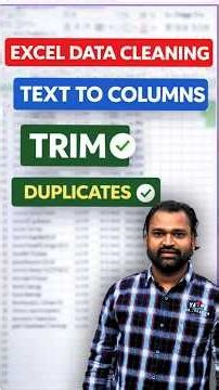 Top 3 Excel for Data Cleaning 🚀 #shorts