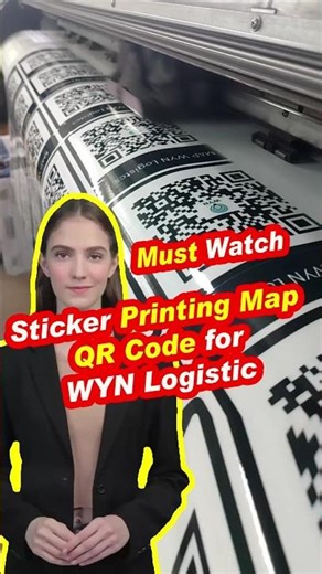 Sticker Printing Map QR Code for wyn logistic 🔥 #ytshorts #trending #viral #shorts #youtubeshorts