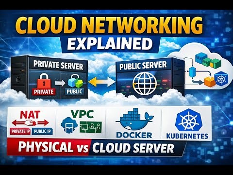 From Physical Server to Cloud: NAT, VPC, Docker, Pods & Kubernetes Explained