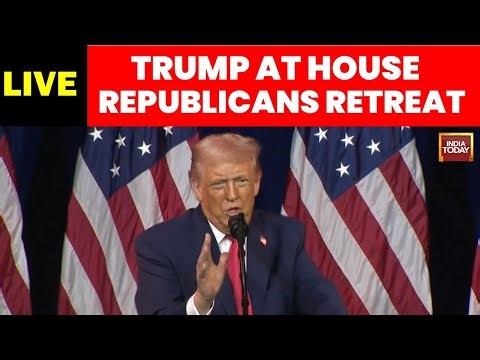 Donald Trump Speech LIVE: Trump Speaks at the House of Republicans Retreat LIVE | Trump LIVE Speech