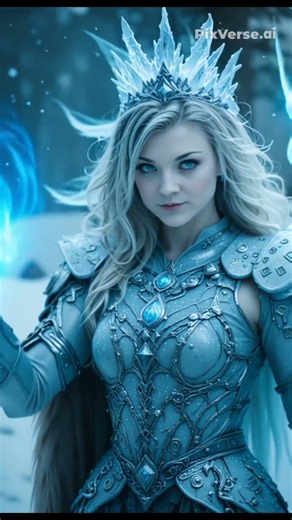 Natalie Dormer. Nordic Ice Queen ❄️ Rune Magic Awakening