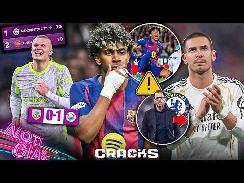 Barça gana pero Lamine se va ¿Roto? | ¡City ya es 1ero! | Se iría cedido | Chelsea sin DT