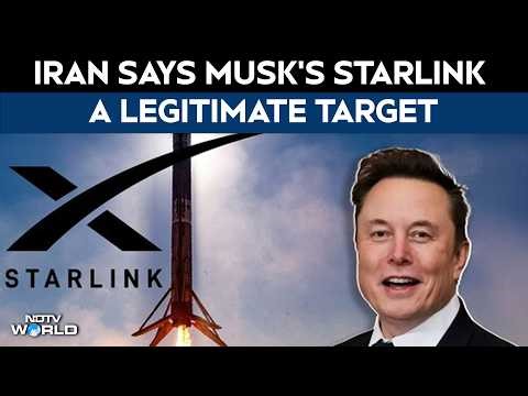 Elon Musk | Iran Says Musk's Starlink A Legitimate Target