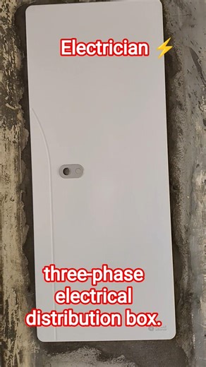Installing a three-phase electrical distribution box#electrician #shorts #viral#ytshorts#shortsfeed