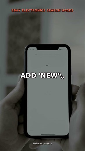 eBay Electronics Search Hacks