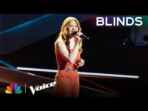 Coach Riley Uses FIRST IN For 15-Year-Old Allie Rae | The Voice Blind Auditions | NBC