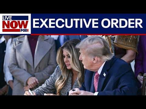 Trump, First Lady Melania sign executive order
