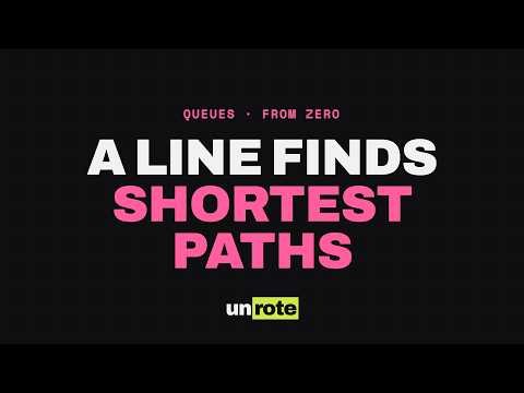 Queues Explained From Zero: The Structure Behind Shortest Paths