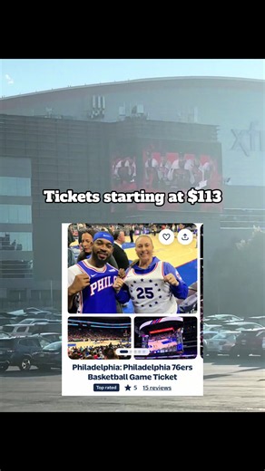 Did you know you can get Sixers tickets right here on Tiktok? You can get tickets to Xfinity Mobile Arena for as low as $113. Click the location tag above my name to get your tickets. #tiktokgostarcreator #sixers #76ers #Philadelphia #xfinitymobilearena